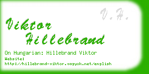 viktor hillebrand business card